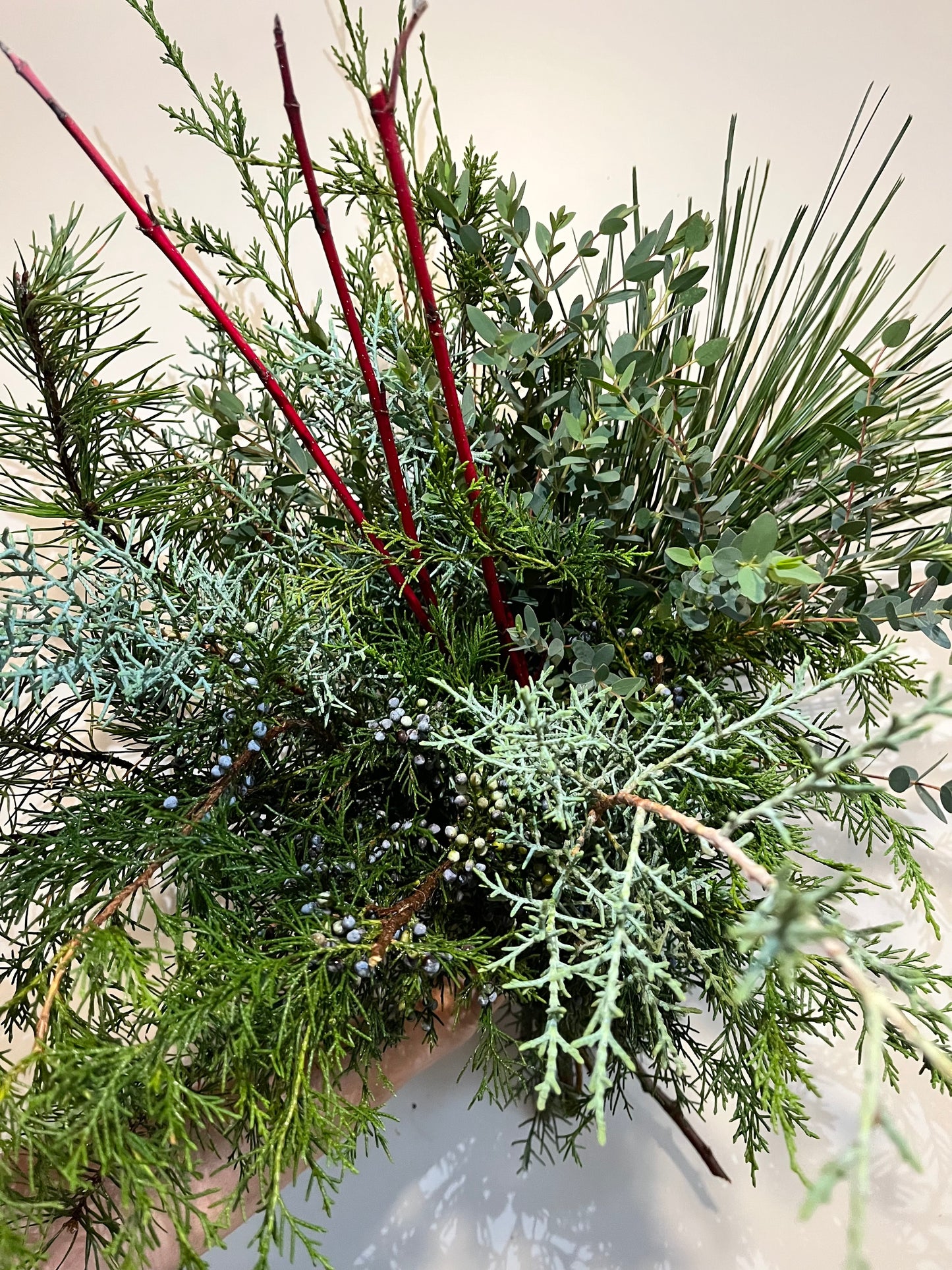 Holiday Greenery Bucket