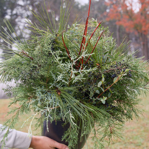 Holiday Greenery Bucket